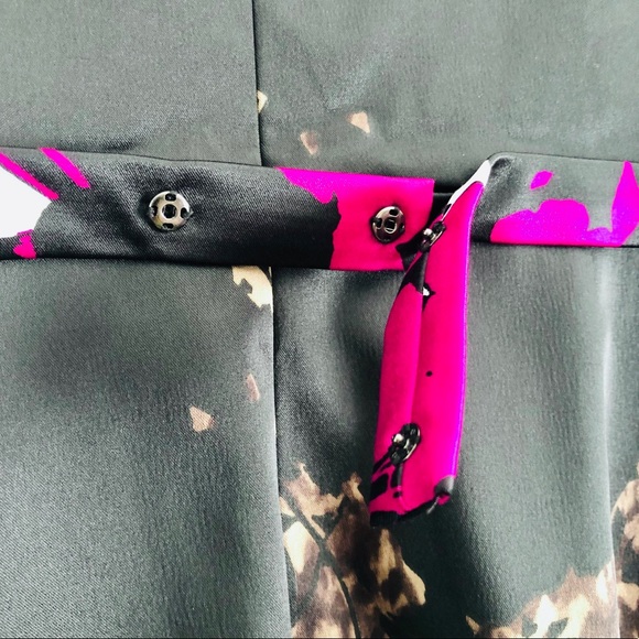 Tahari Malia Dress Sheath Floral Print Magenta 6 - Picture 11 of 16